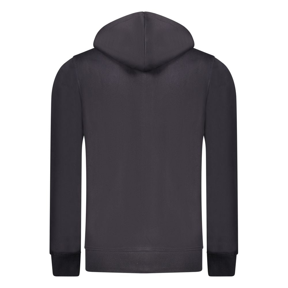 Rifle Blue Cotton Men's Hooded Sweatshirt - ClickThatClicks 