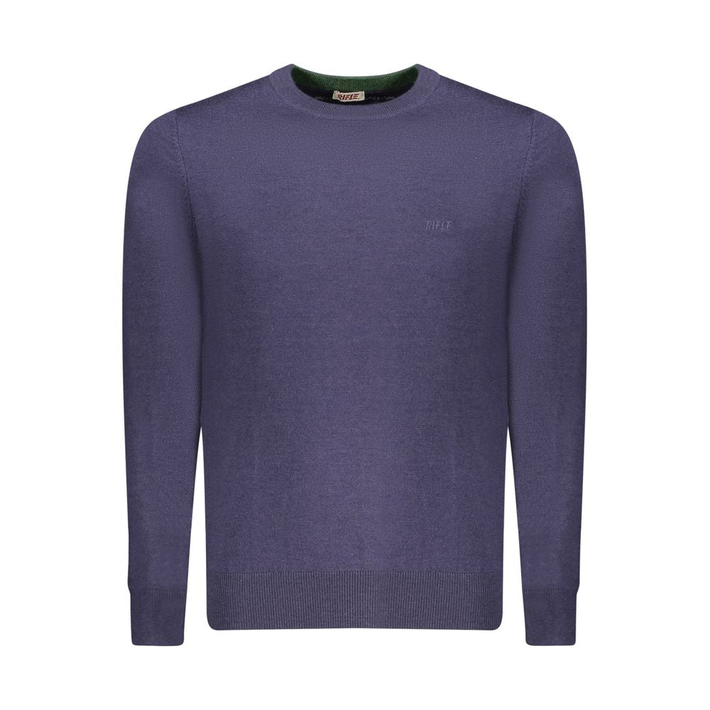 Rifle Blue Polyester Men's Sweater - ClickThatClicks 