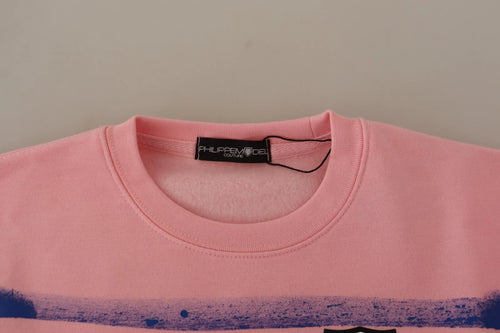 Philippe Model Pink Printed Long Sleeves Pullover Sweater - ClickThatClicks 