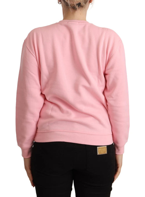 Philippe Model Pink Printed Long Sleeves Pullover Sweater - ClickThatClicks 
