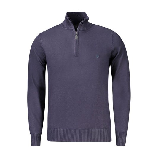 Coveri Moving Blue Viscose Men's Sweater - ClickThatClicks 