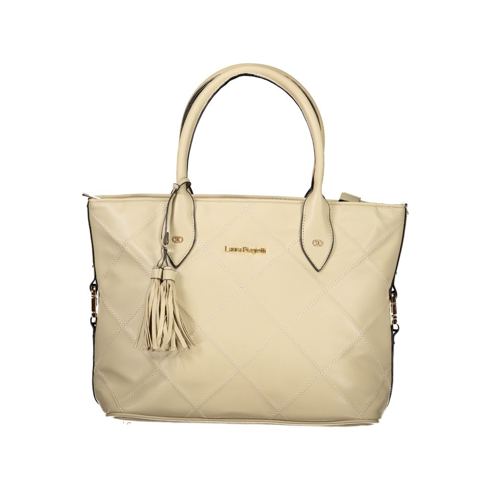 Laura Biagiotti Beige PVC Women Handbag - ClickThatClicks 