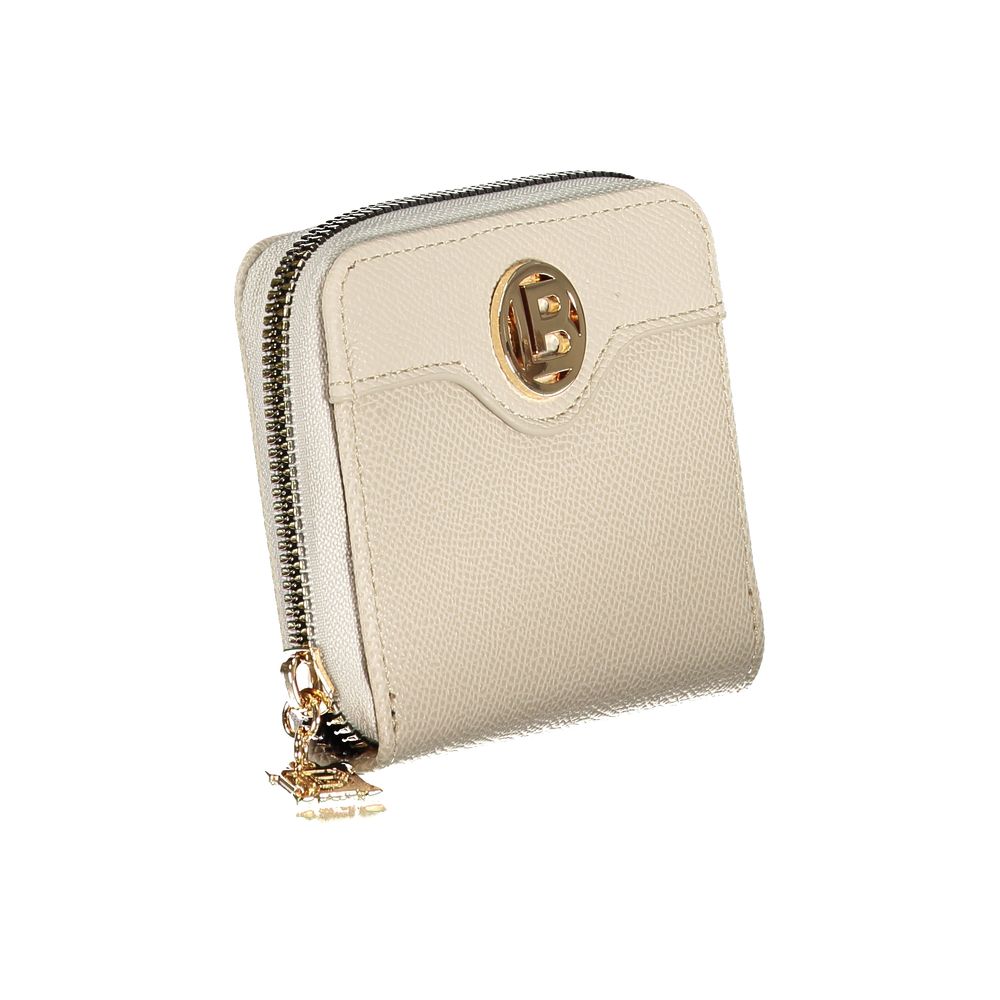 Laura Biagiotti Beige Polyurethane Women Wallet - ClickThatClicks 