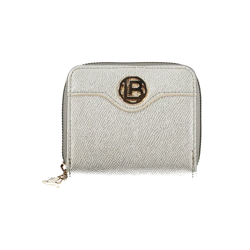 Laura Biagiotti Grigio Polyurethane Women Wallet - ClickThatClicks 