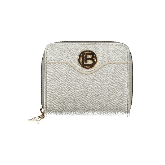 Laura Biagiotti Grigio Polyurethane Women Wallet - ClickThatClicks 