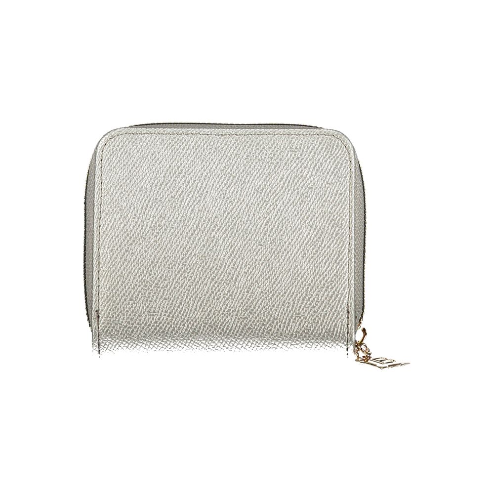 Laura Biagiotti Grigio Polyurethane Women Wallet - ClickThatClicks 