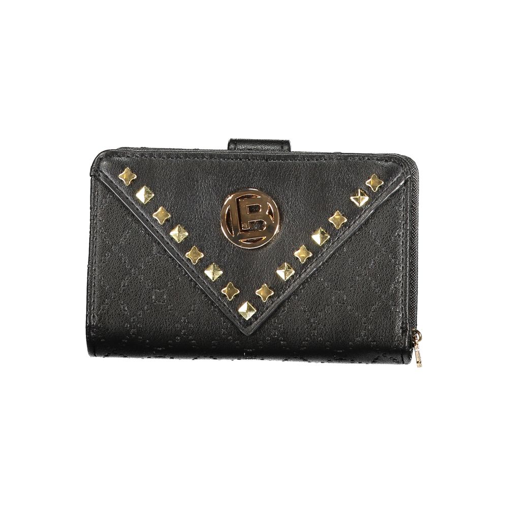 Laura Biagiotti Black Polyurethane Women Wallet - ClickThatClicks 
