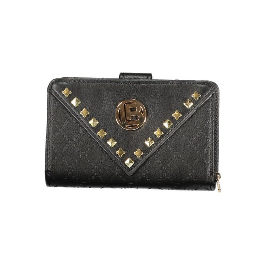 Laura Biagiotti Black Polyurethane Women Wallet - ClickThatClicks 
