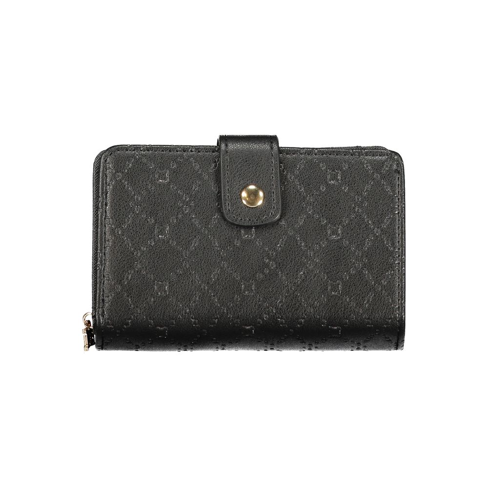Laura Biagiotti Black Polyurethane Women Wallet - ClickThatClicks 
