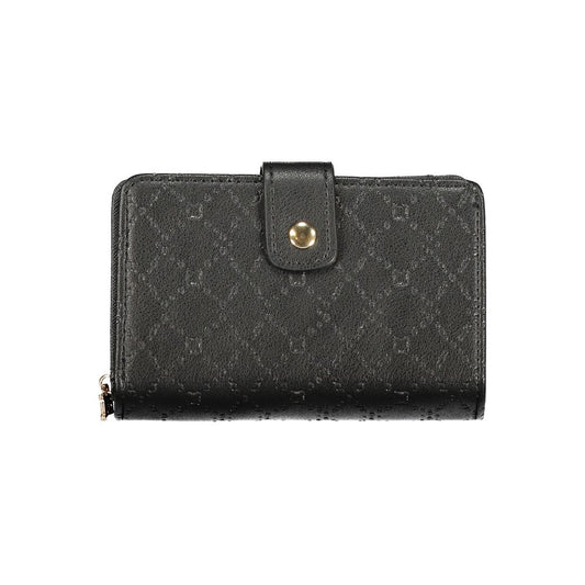 Laura Biagiotti Black Polyurethane Women Wallet - ClickThatClicks 
