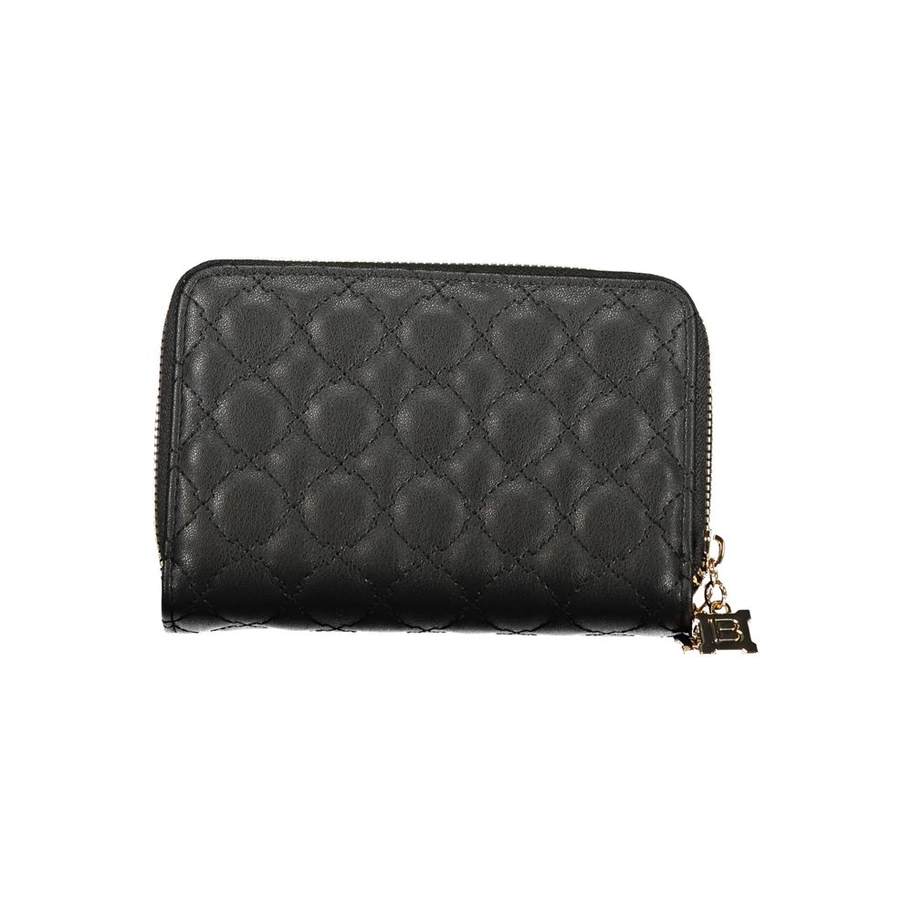 Laura Biagiotti Black Polyurethane Women Wallet - ClickThatClicks 