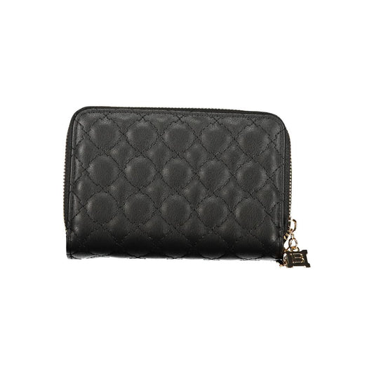 Laura Biagiotti Black Polyurethane Women Wallet - ClickThatClicks 