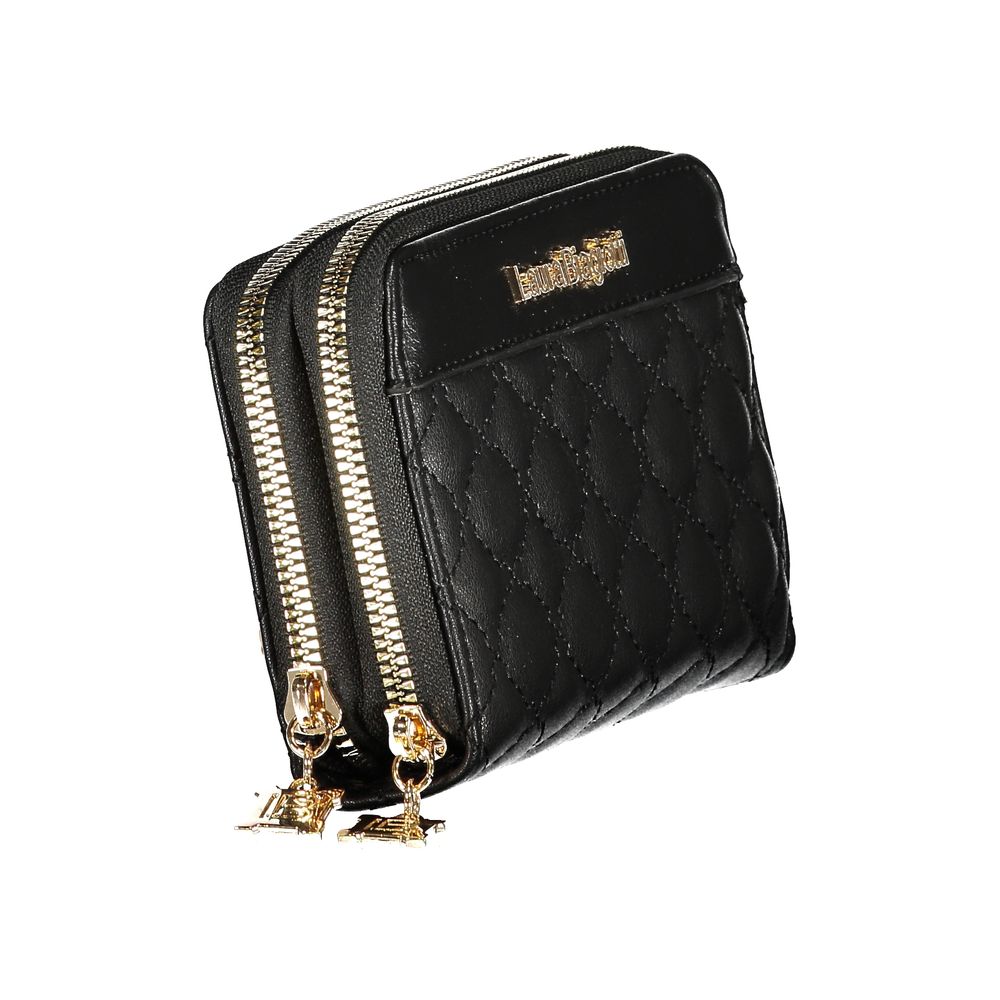 Laura Biagiotti Black Polyurethane Women Wallet - ClickThatClicks 