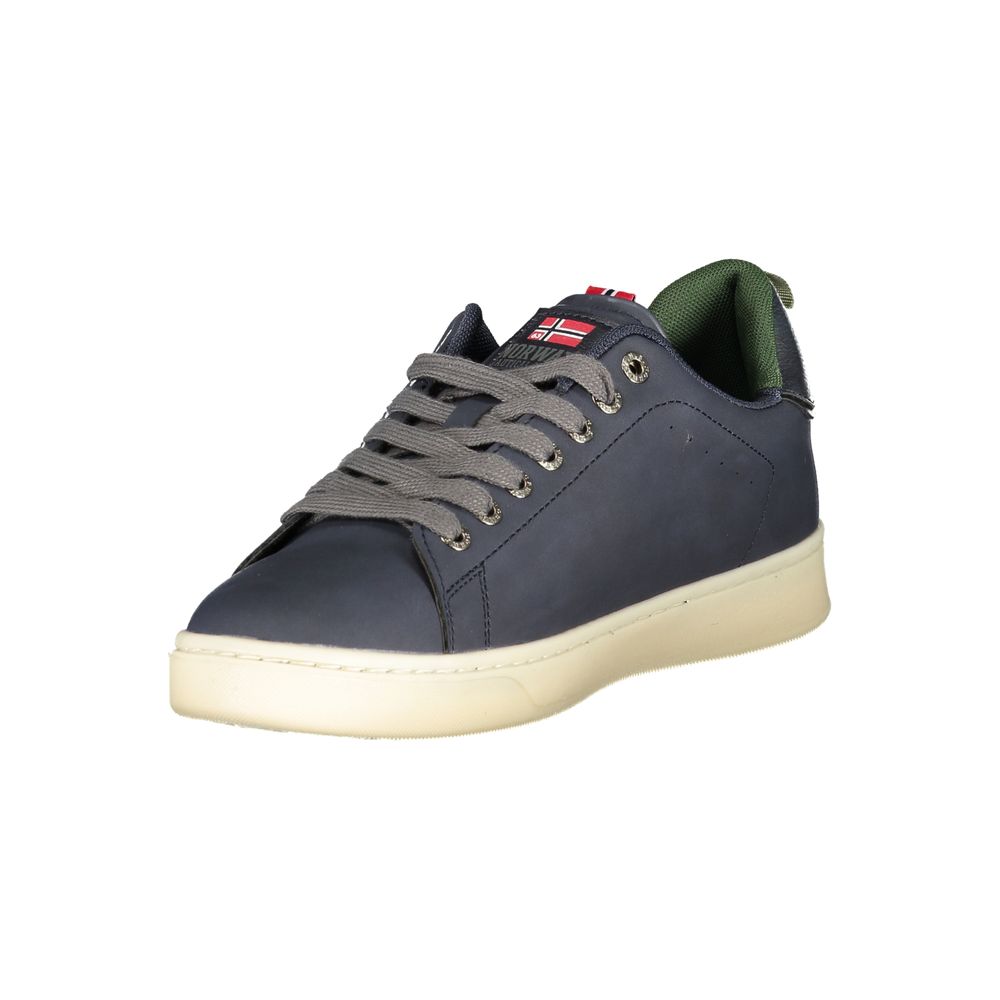 Norway 1963 Blue Polyurethane Men Sneaker - ClickThatClicks 