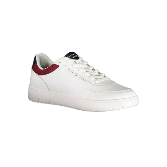 Tommy Hilfiger Bianco Polyurethane Men Sneaker - ClickThatClicks 