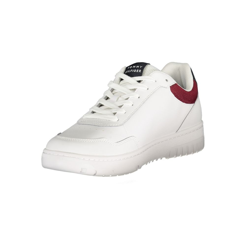 Tommy Hilfiger Bianco Polyurethane Men Sneaker - ClickThatClicks 