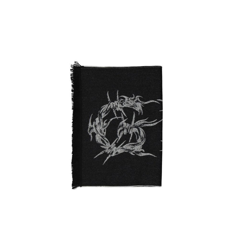 Givenchy Black Virgin Wool Scarf