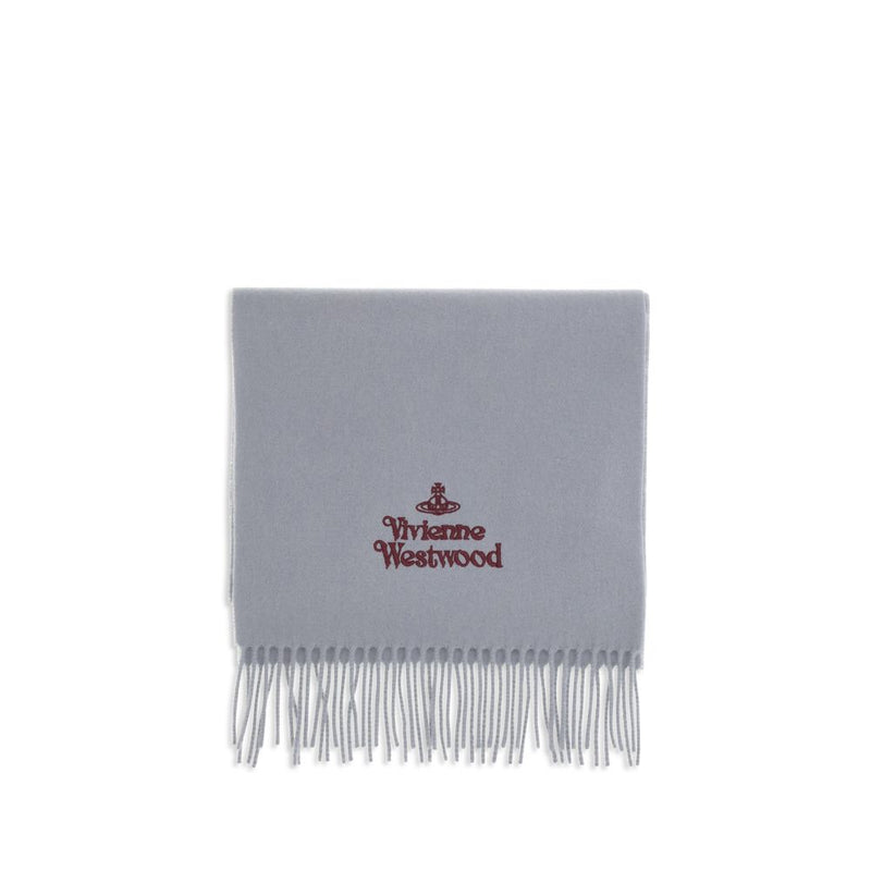 Vivienne Westwood Gray Wool Scarf