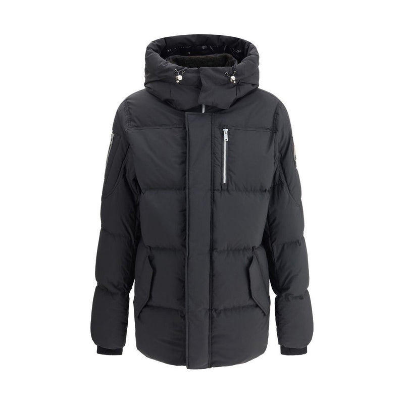 Moose Knuckles Black Nylon Coat