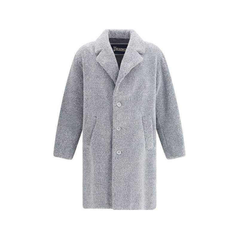 Herno Gray Polyester Coat