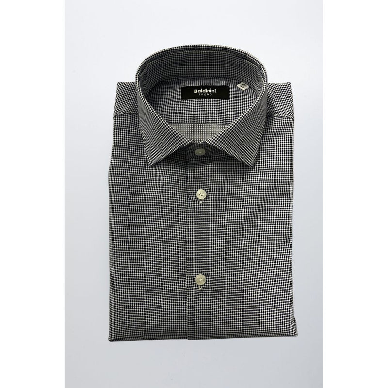 Baldinini Trend Blue Cotton Men Shirt