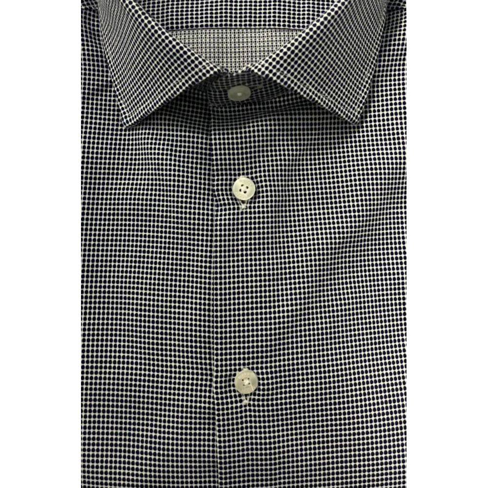 Baldinini Trend Blue Cotton Men Shirt - ClickThatClicks 