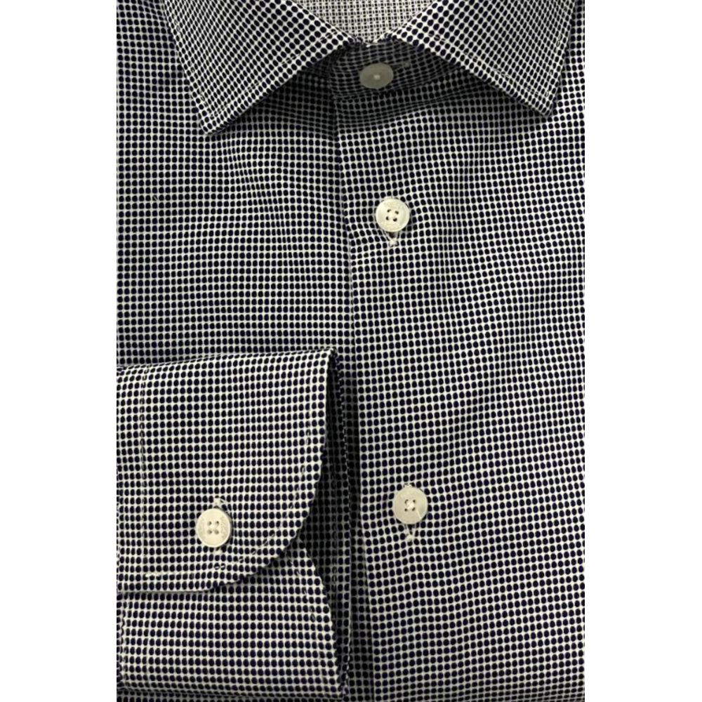 Baldinini Trend Blue Cotton Men Shirt - ClickThatClicks 