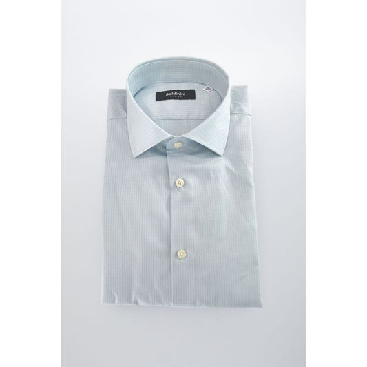Baldinini Trend Light Blue Cotton Men Shirt - ClickThatClicks 