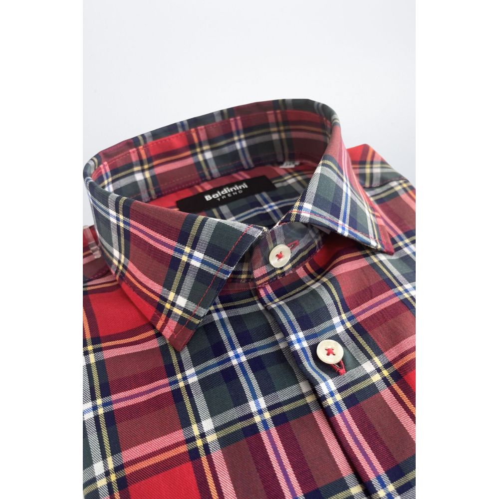 Baldinini Trend Multicolor Cotton Men Shirt - ClickThatClicks 