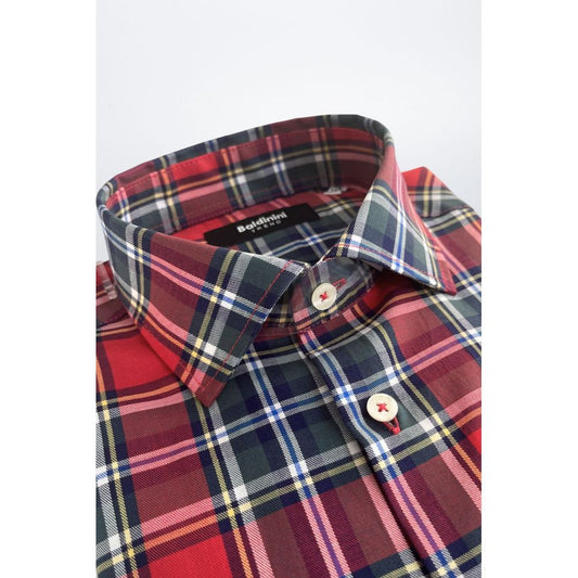 Baldinini Trend Multicolor Cotton Men Shirt - ClickThatClicks 