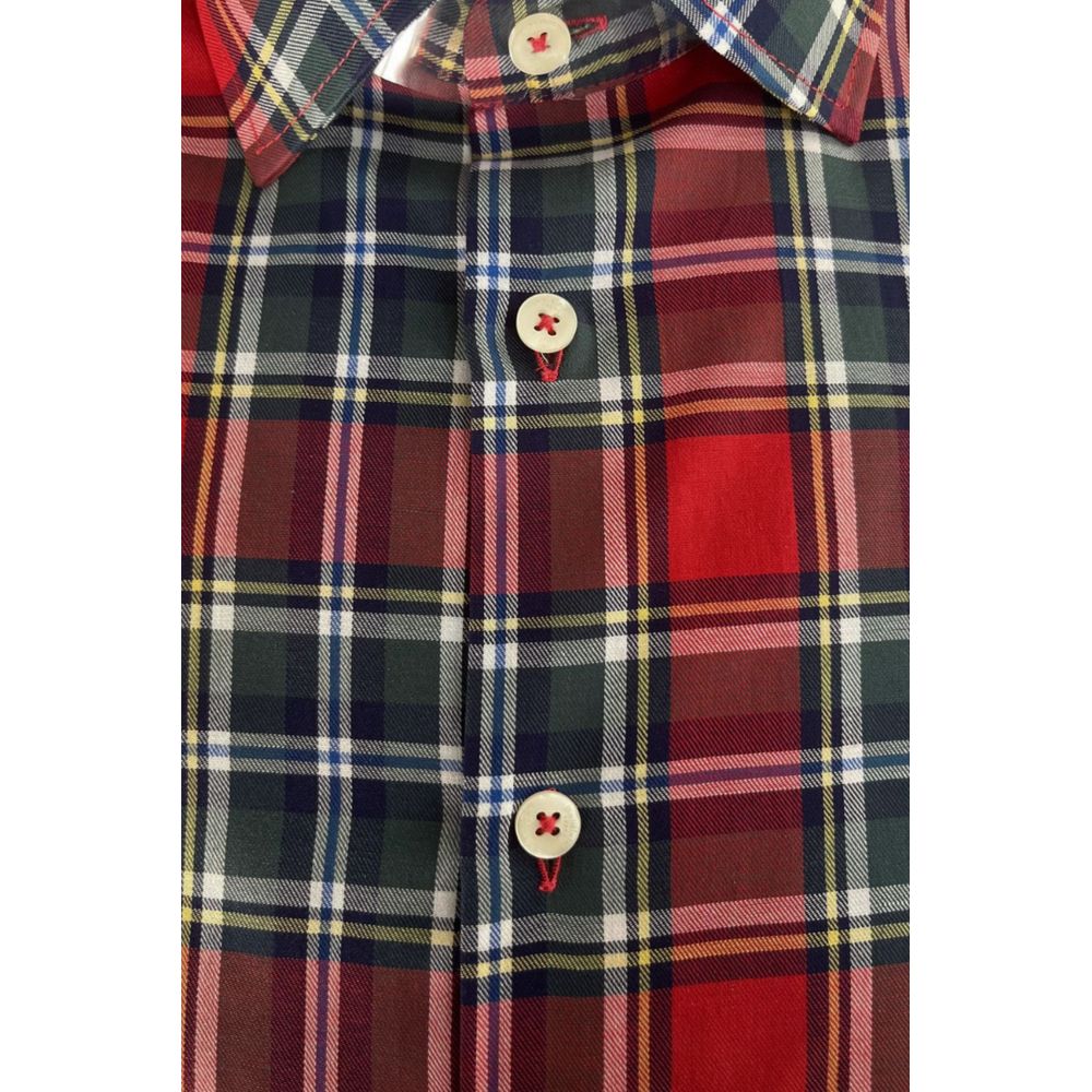 Baldinini Trend Multicolor Cotton Men Shirt - ClickThatClicks 