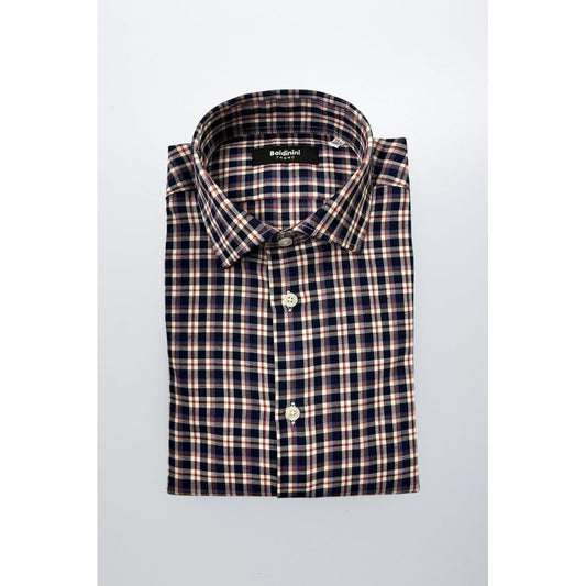 Baldinini Trend Multicolor Cotton Men Shirt - ClickThatClicks 
