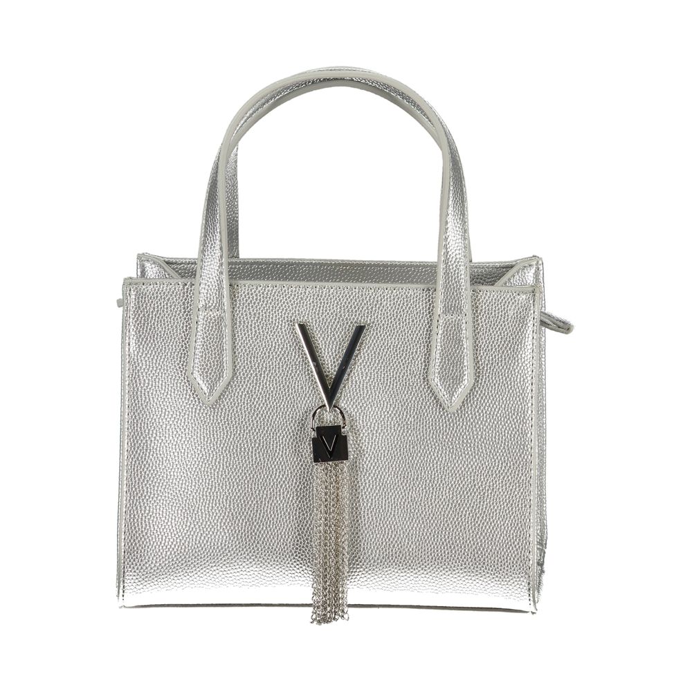 Mario Valentino Silver Polyurethane Women's Handbag - ClickThatClicks 