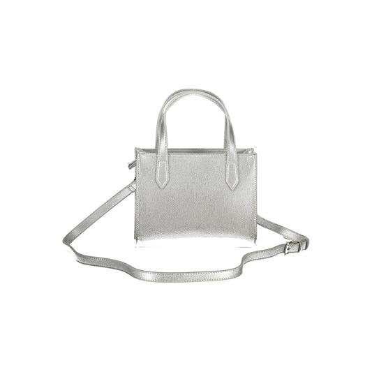 Mario Valentino Silver Polyurethane Women's Handbag - ClickThatClicks 