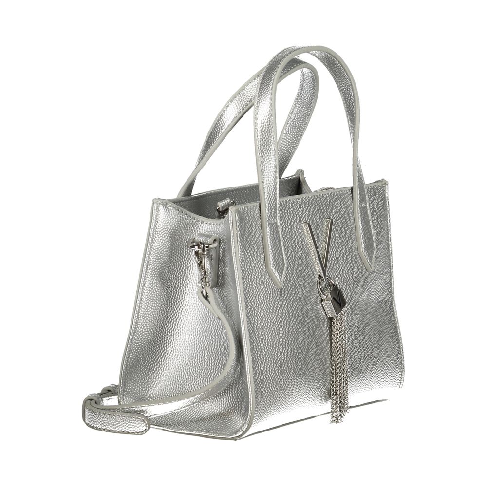 Mario Valentino Silver Polyurethane Women's Handbag - ClickThatClicks 