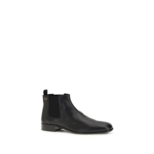 Prada Black Goatskin Ankle Boots - ClickThatClicks 