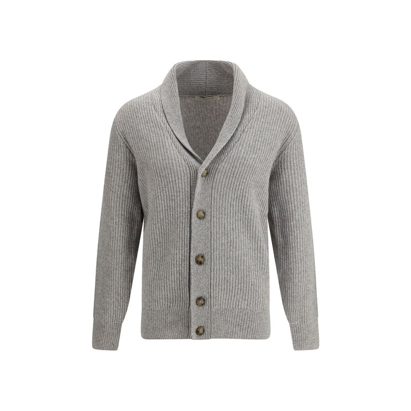 Brooksfield Gray Fleece Wool Cardigan