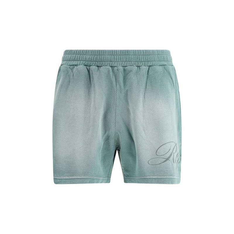 Represent Green Cotton Bermuda Shorts