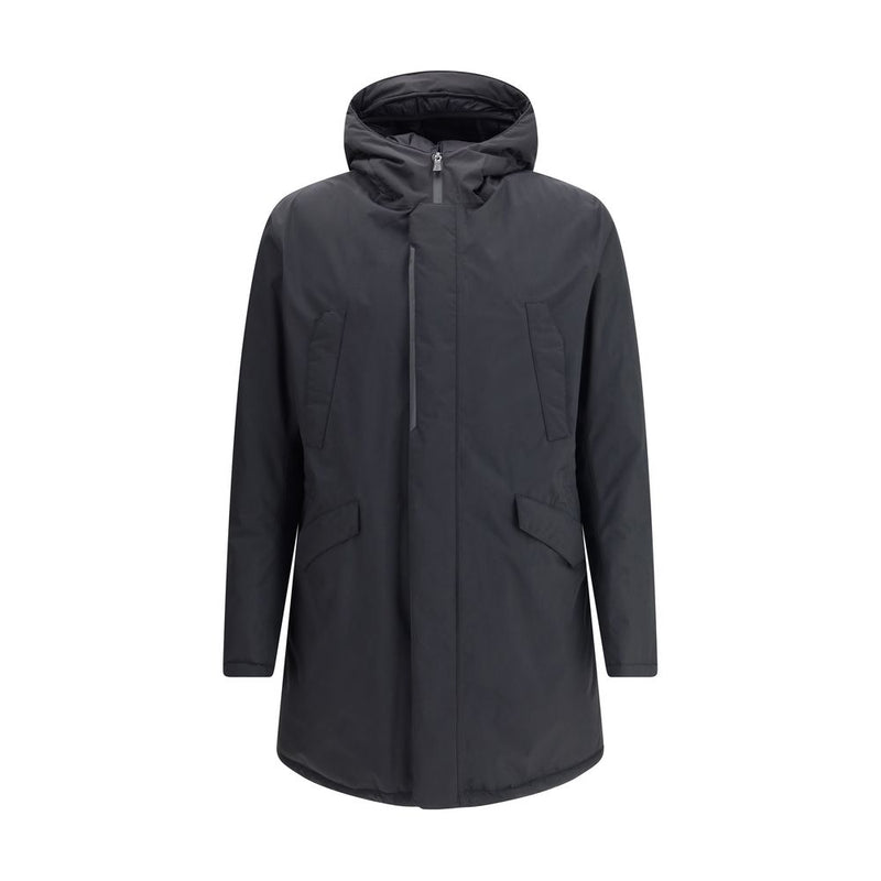 Herno Black Polyester Parka