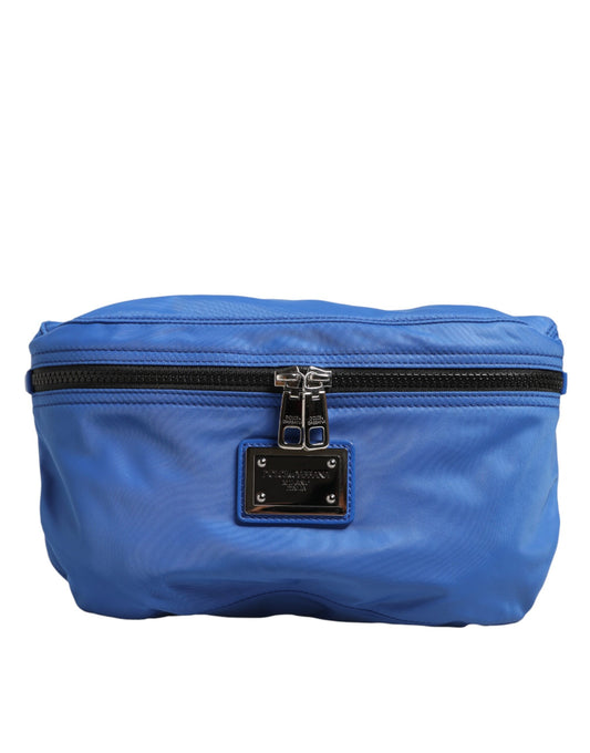 Dolce & Gabbana Blue Logo Plaque Nylon Waist Fanny Pack Men's Borse Bag - ClickThatClicks 