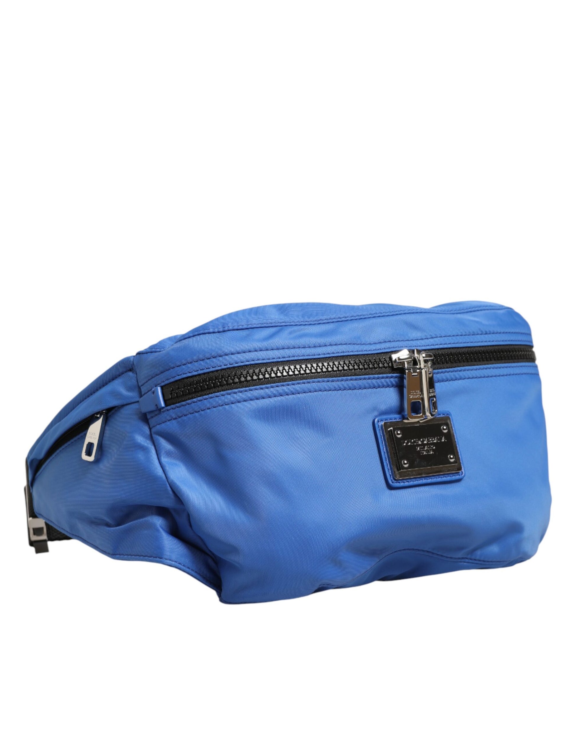Dolce & Gabbana Blue Logo Plaque Nylon Waist Fanny Pack Men's Borse Bag - ClickThatClicks 