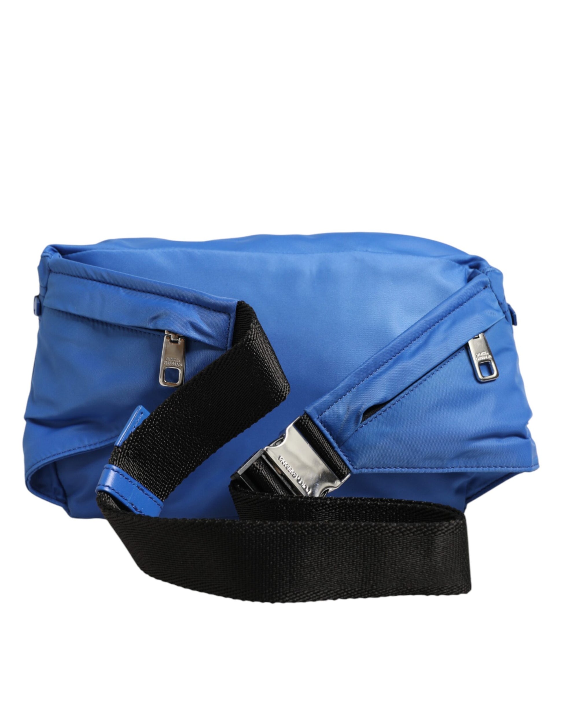 Dolce & Gabbana Blue Logo Plaque Nylon Waist Fanny Pack Men's Borse Bag - ClickThatClicks 