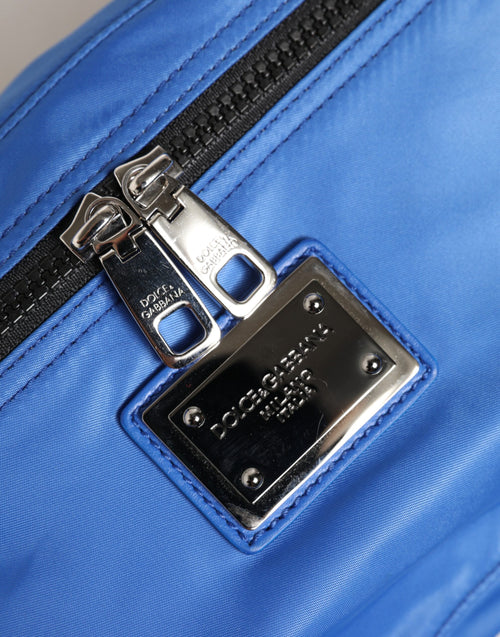 Dolce & Gabbana Blue Logo Plaque Nylon Waist Fanny Pack Men's Borse Bag - ClickThatClicks 