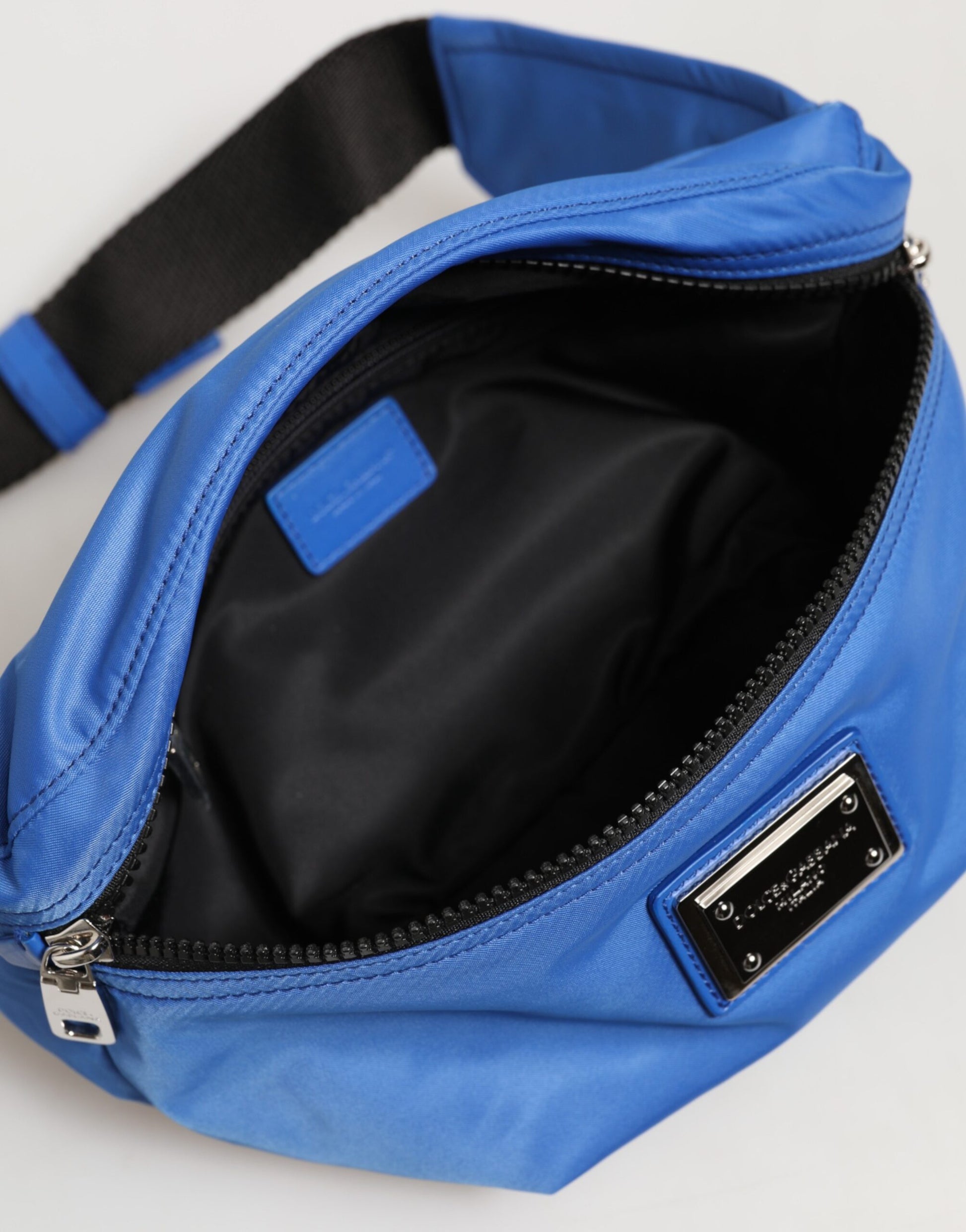 Dolce & Gabbana Blue Logo Plaque Nylon Waist Fanny Pack Men's Borse Bag - ClickThatClicks 
