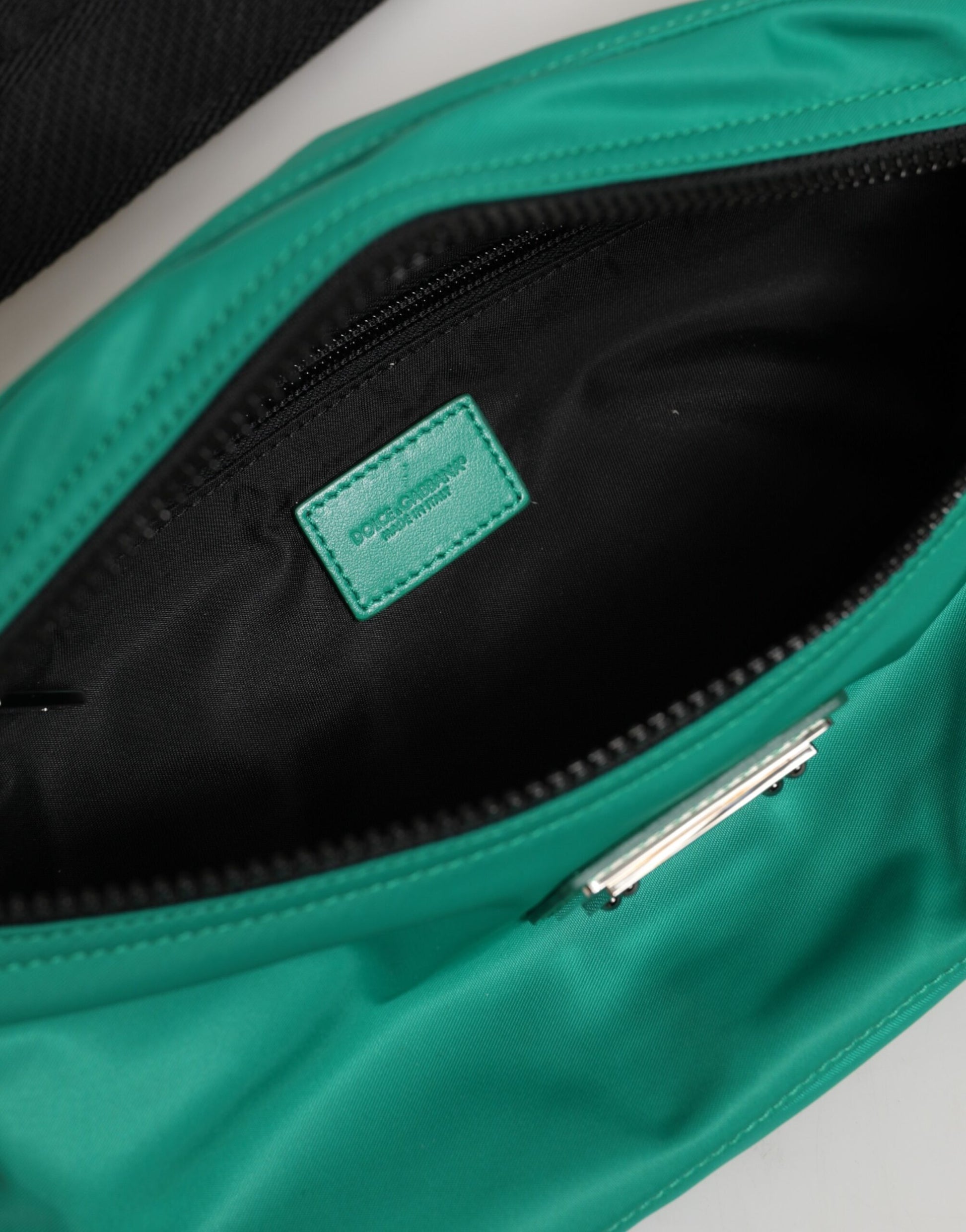 Dolce & Gabbana Green Logo Plaque Nylon Waist Fanny Pack Men's Borse Bag - ClickThatClicks 