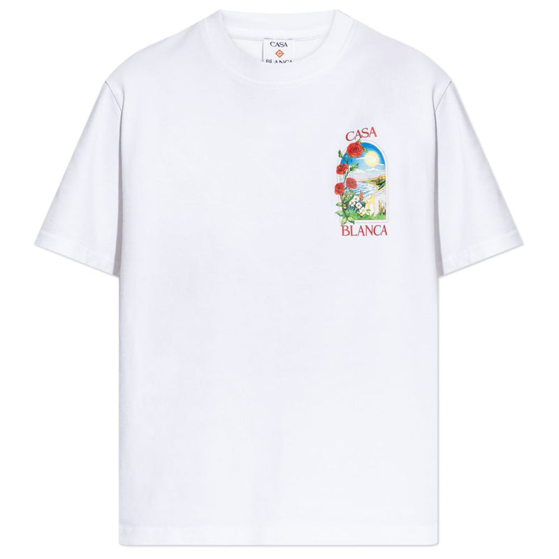 Casablanca White Cotton Men's T-Shirt
