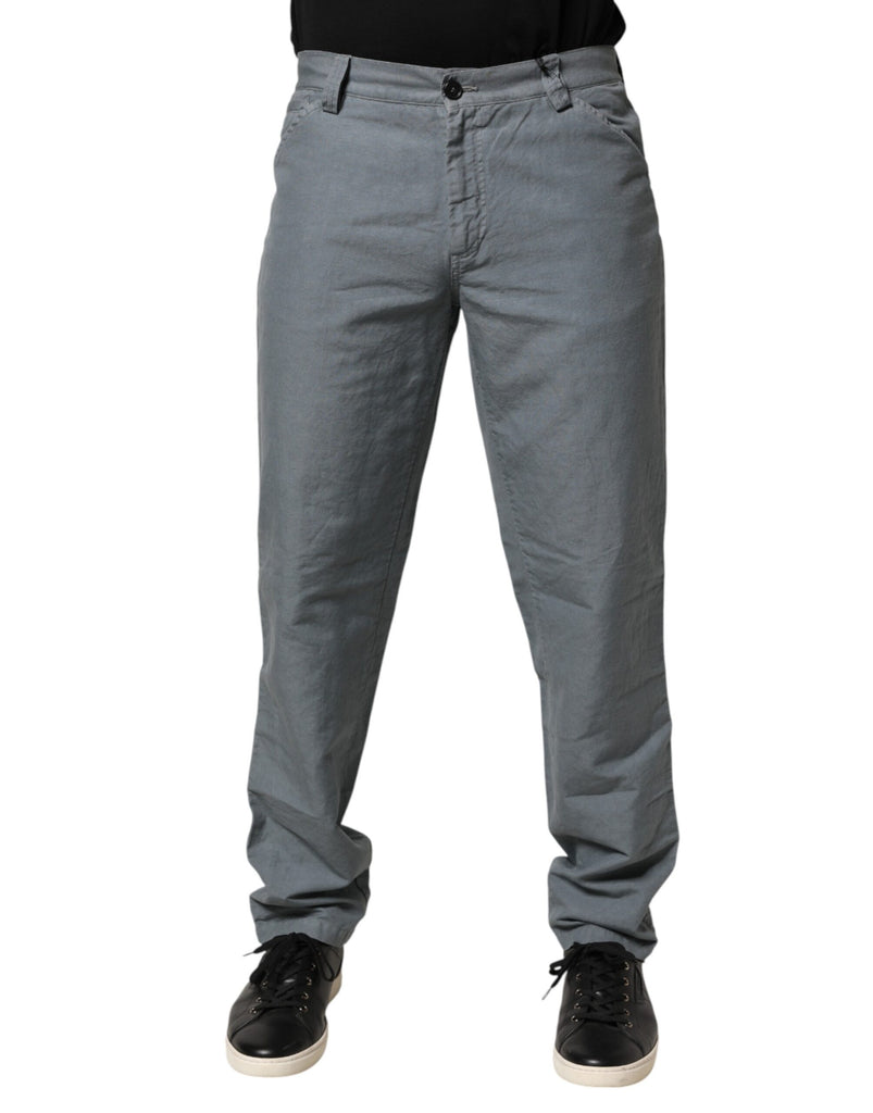 Master Coat Gray Cotton Regular Fit Men Denim Trouser Jeans