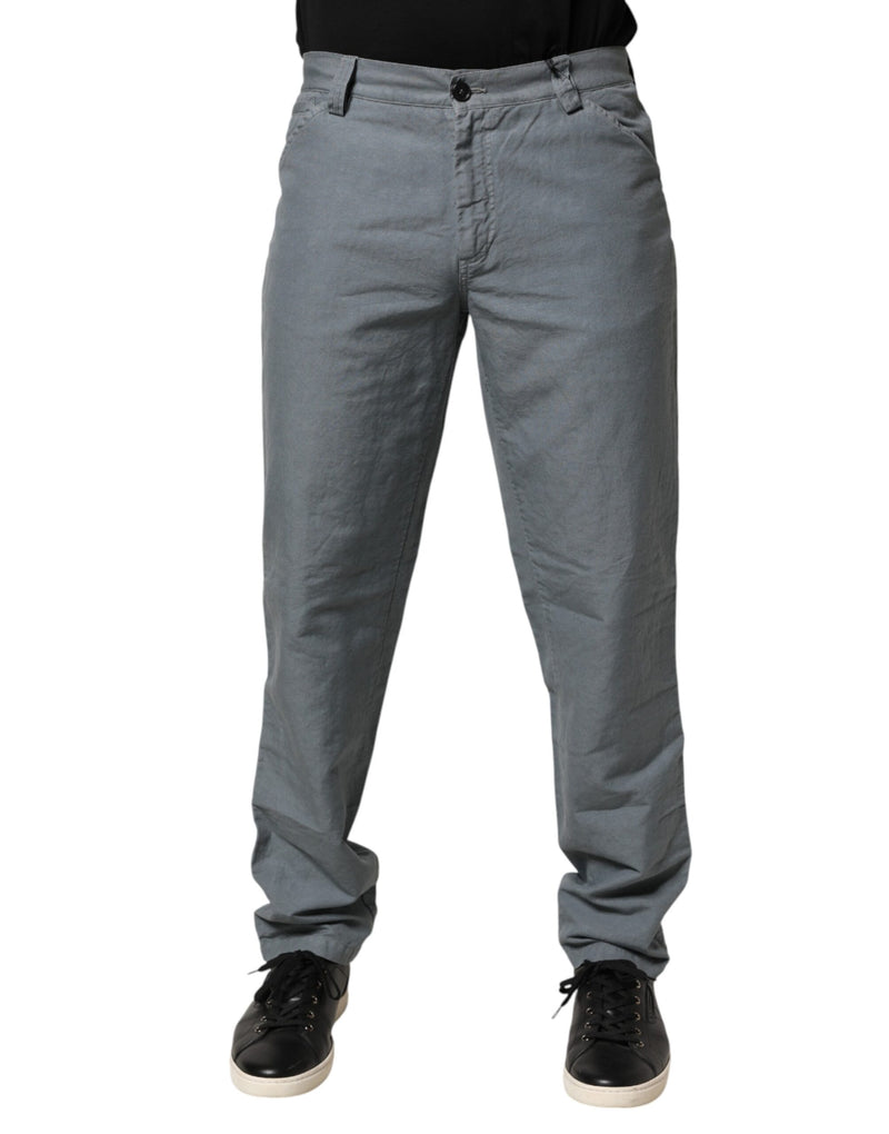 Master Coat Gray Cotton Regular Fit Men Denim Trouser Jeans