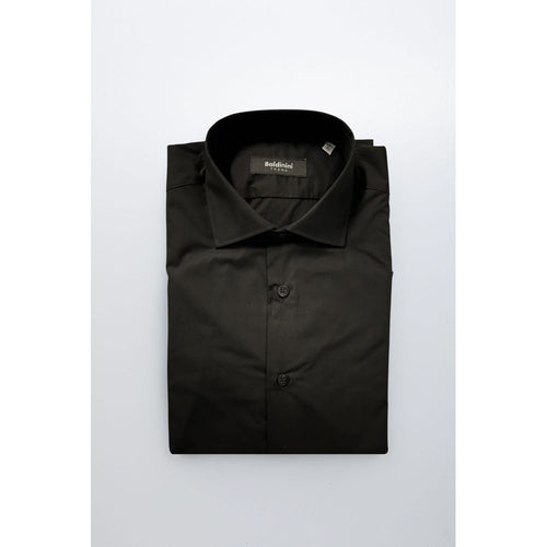 Baldinini Trend Black Cotton Men's Shirt - ClickThatClicks 