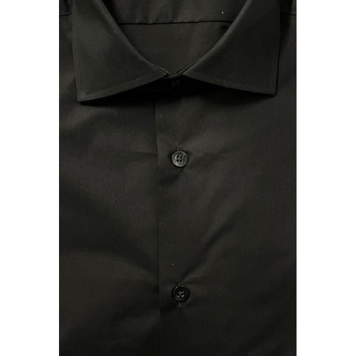Baldinini Trend Black Cotton Men's Shirt - ClickThatClicks 